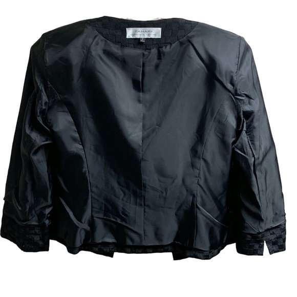 TAHARI Levine DeMarco Emily‎ Juniper Black Double Breasted Jacket - Picture 7 of 12